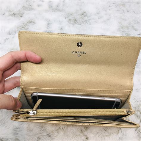 chanel phone wallet on chain|authentic chanel wallet on chain.